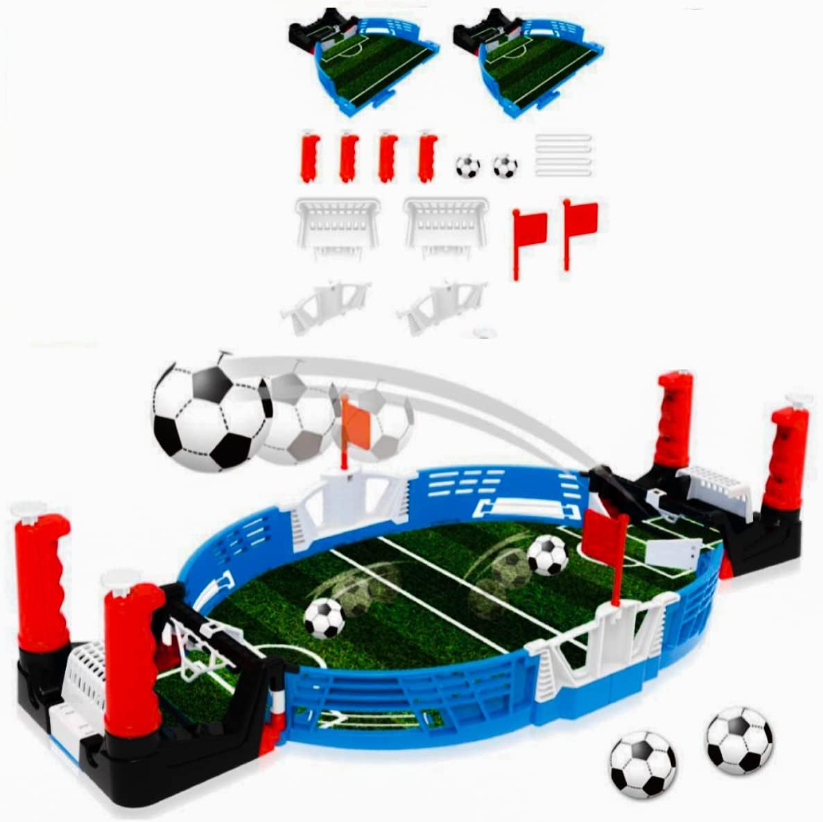Jeu de Football de Table Interactif Mini Babyfoot Portatif - لعبة كرة القدم الطاولة للأطفال والعائلة - 3