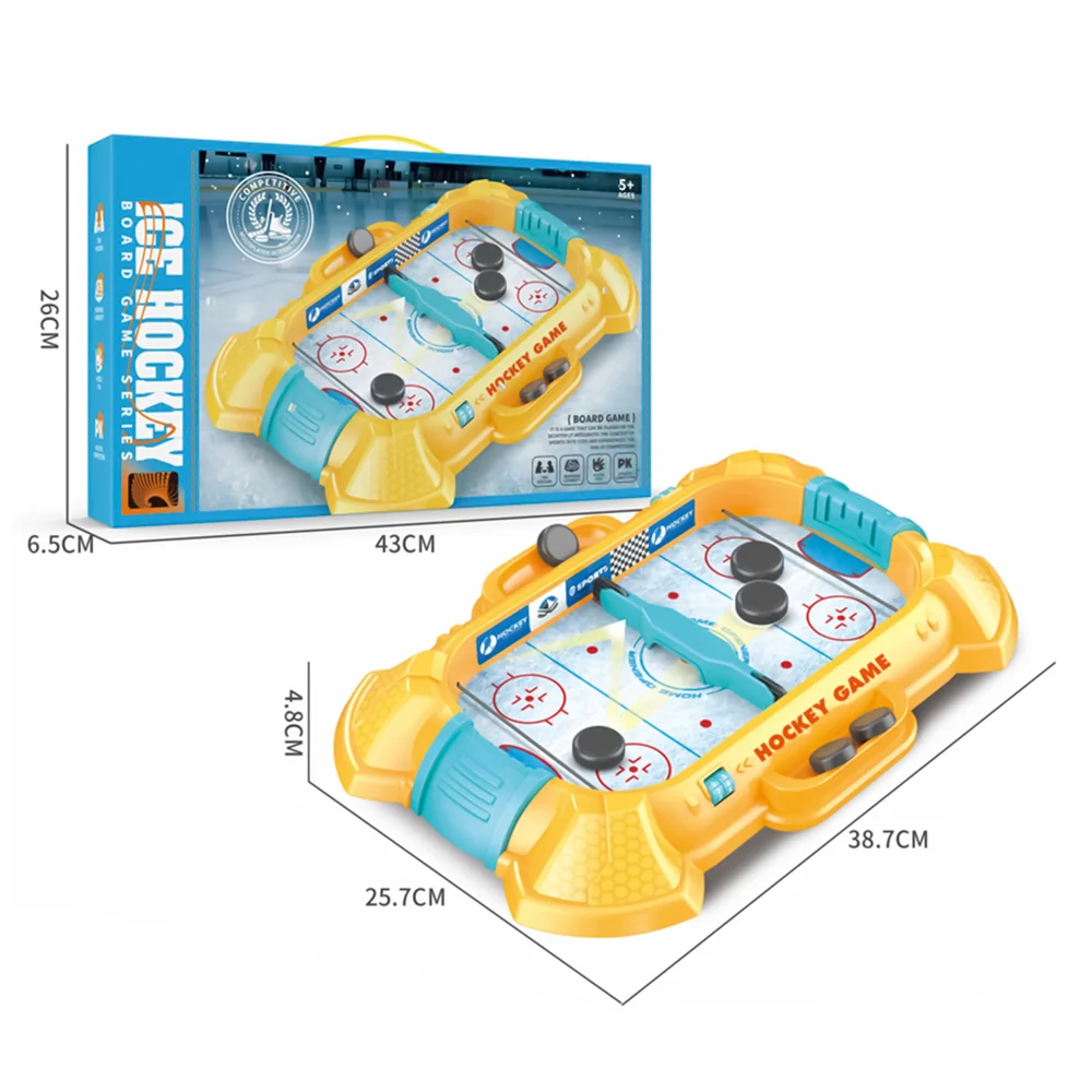 Jeu de Hockey Jeu de Table Compétitif avec Élastiques & Compteur de Points - لعبة هوكي التفاعلية للأطفال والعائلة