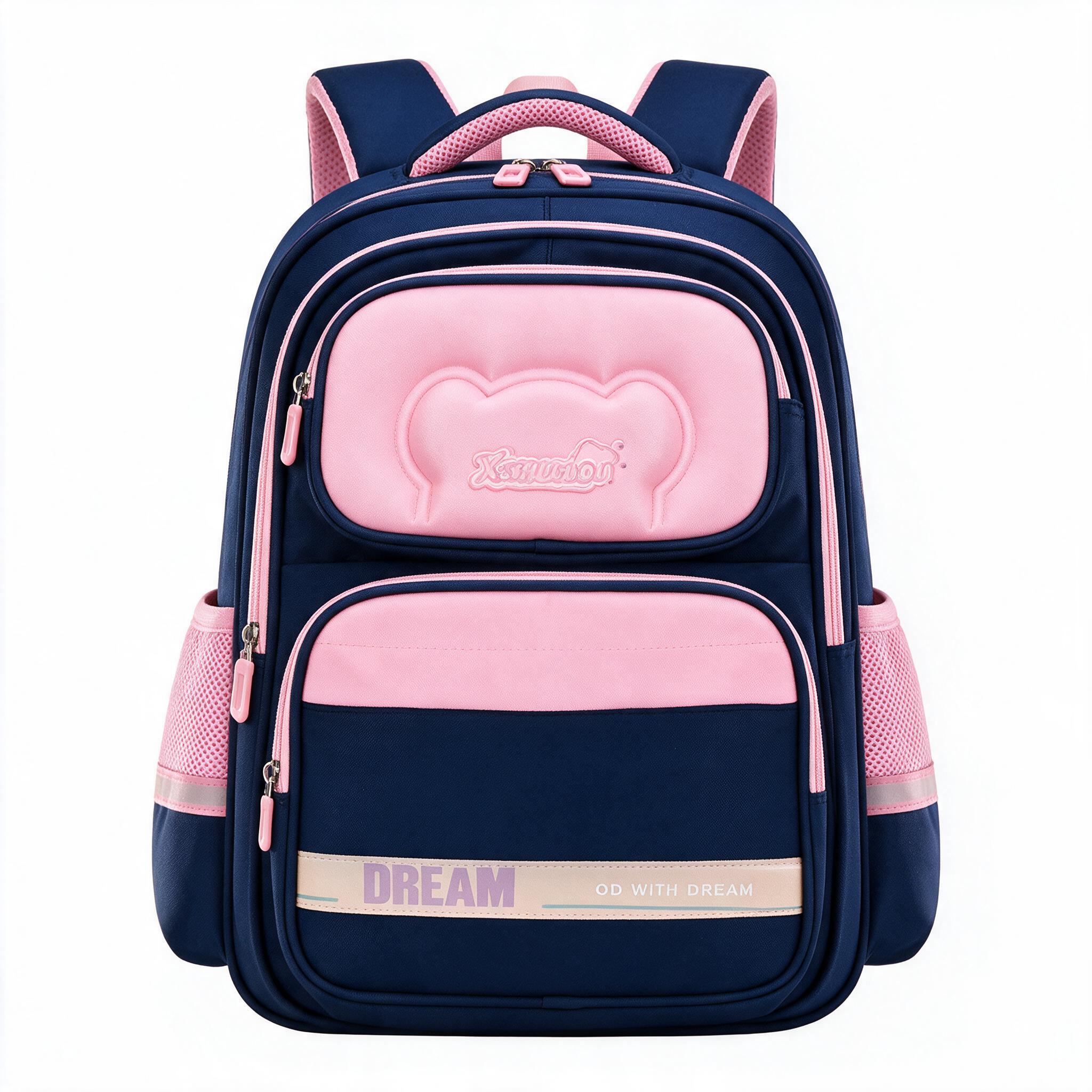Sac à Dos Scolaire Orthopédique pour Enfants X-SHUAIQI Rose et Bleu - محفظة مدرسية للأطفال وردي وأزرق 1