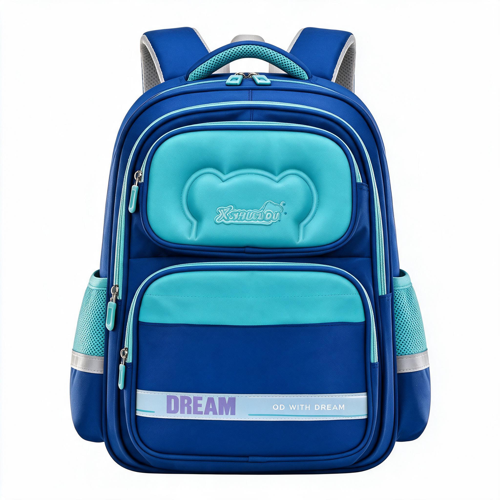 Sac à Dos Scolaire Orthopédique pour Enfants X-SHUAIQI Bleu Ciel - محفظة مدرسية للأطفال أزرق فاتح 1