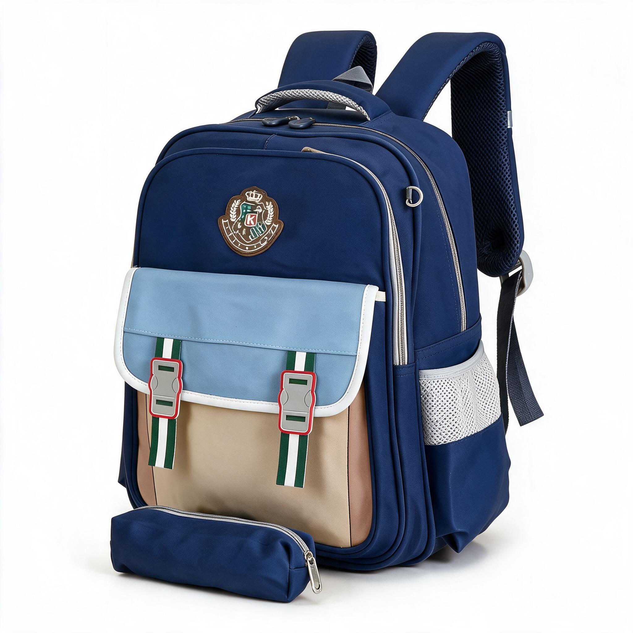 Sac à Dos pour Enfants avec Trousse Assortie KBAG Bleu Nuit V2 - حقيبة ظهر مدرسية للأطفال مع مقلمة أزرق ليلي 1