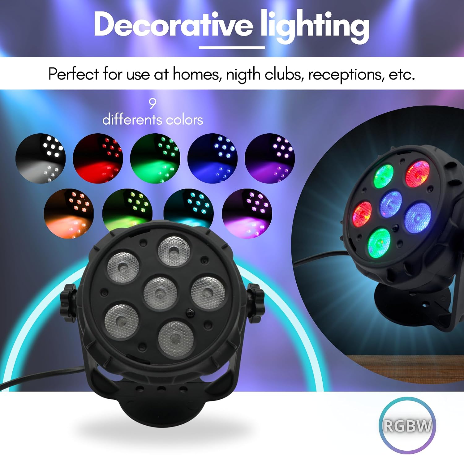 Boule Disco Lumineuse Multicolore avec Haut-Parleur Bluetooth et Télécommande - كرة إضاءة ديسكو ملونة مع مكبر صوت بلوتوث وجهاز تحكم عن بعد - 5