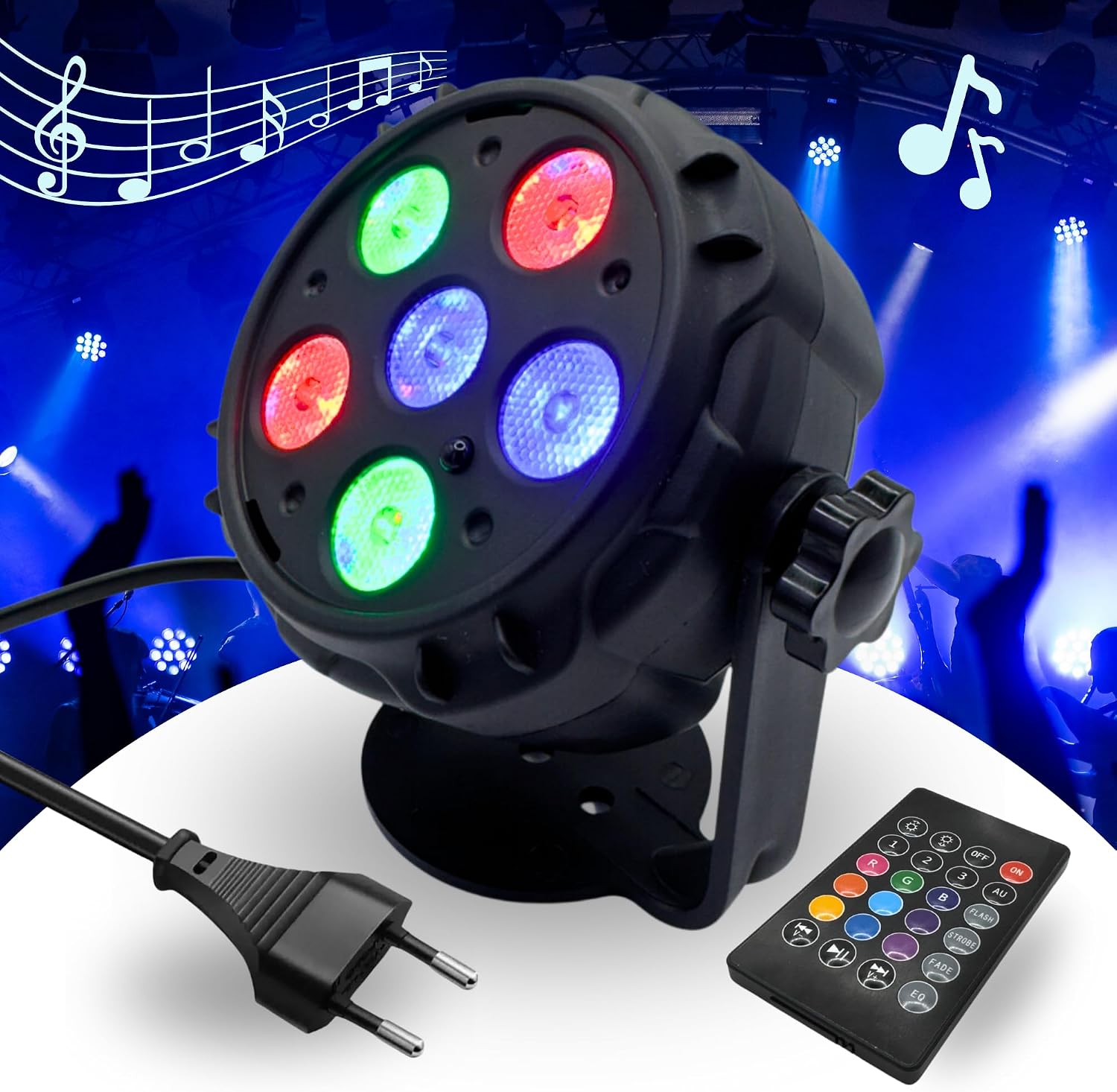 Boule Disco Lumineuse Multicolore avec Haut-Parleur Bluetooth et Télécommande - كرة إضاءة ديسكو ملونة مع مكبر صوت بلوتوث وجهاز تحكم عن بعد - 4