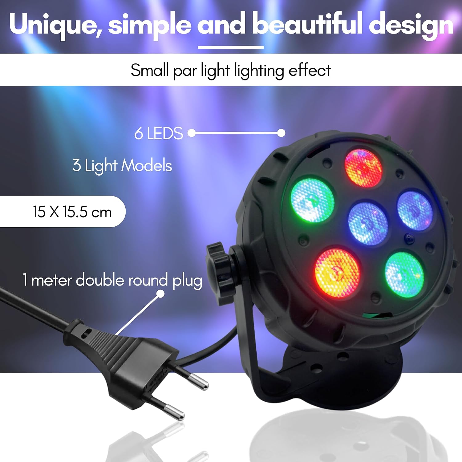 Boule Disco Lumineuse Multicolore avec Haut-Parleur Bluetooth et Télécommande - كرة إضاءة ديسكو ملونة مع مكبر صوت بلوتوث وجهاز تحكم عن بعد 4