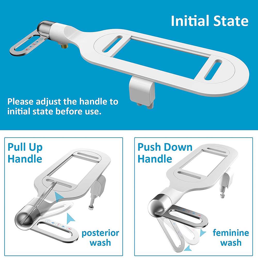 Bidet pour Toilettes Intelligent à Double Buse Fixation Ultra-Mince Autonettoyant - ملحق شطاف المرحاض الذكي بنظام الرش المزدوج - 5