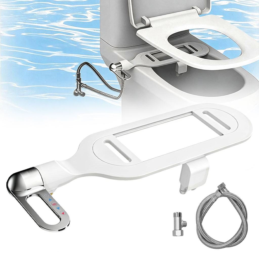 Bidet pour Toilettes Intelligent à Double Buse Fixation Ultra-Mince Autonettoyant - ملحق شطاف المرحاض الذكي بنظام الرش المزدوج 2