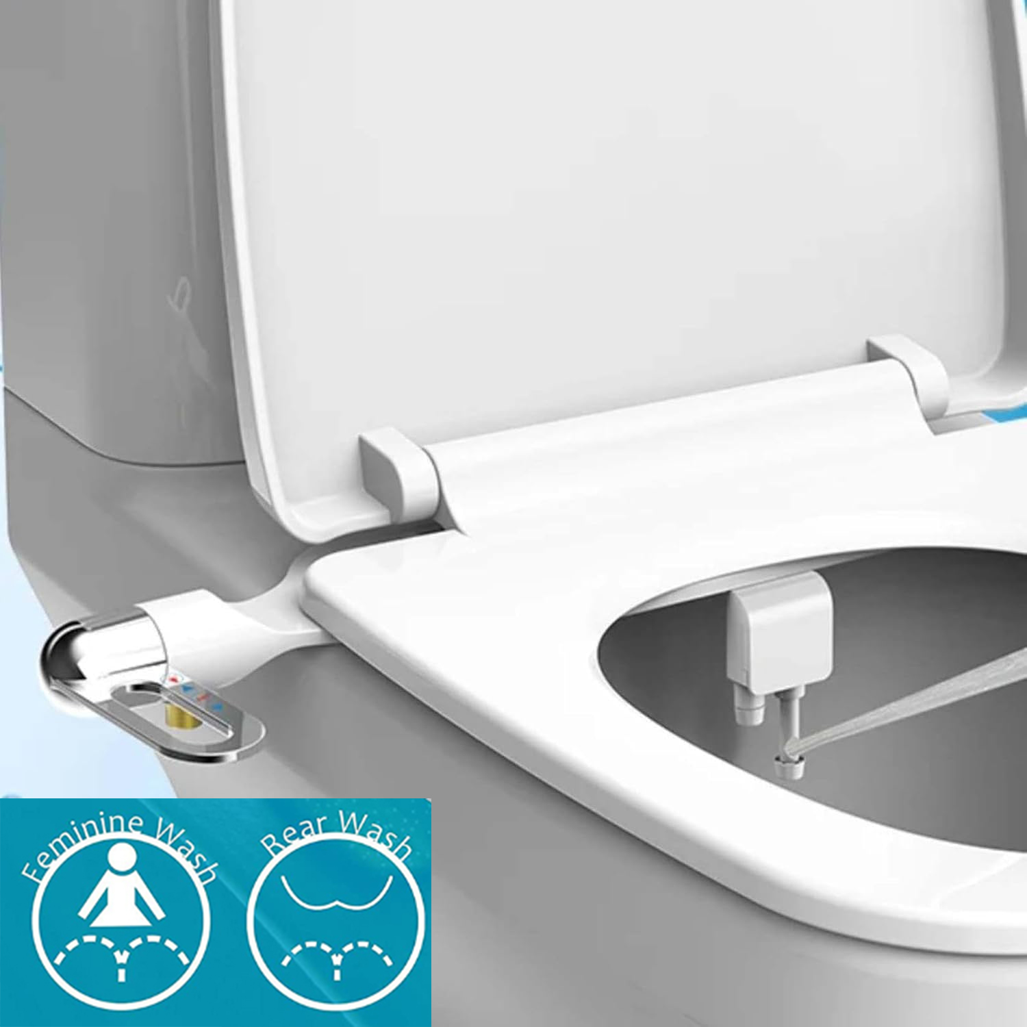 Bidet pour Toilettes Intelligent à Double Buse Fixation Ultra-Mince Autonettoyant - ملحق شطاف المرحاض الذكي بنظام الرش المزدوج 8