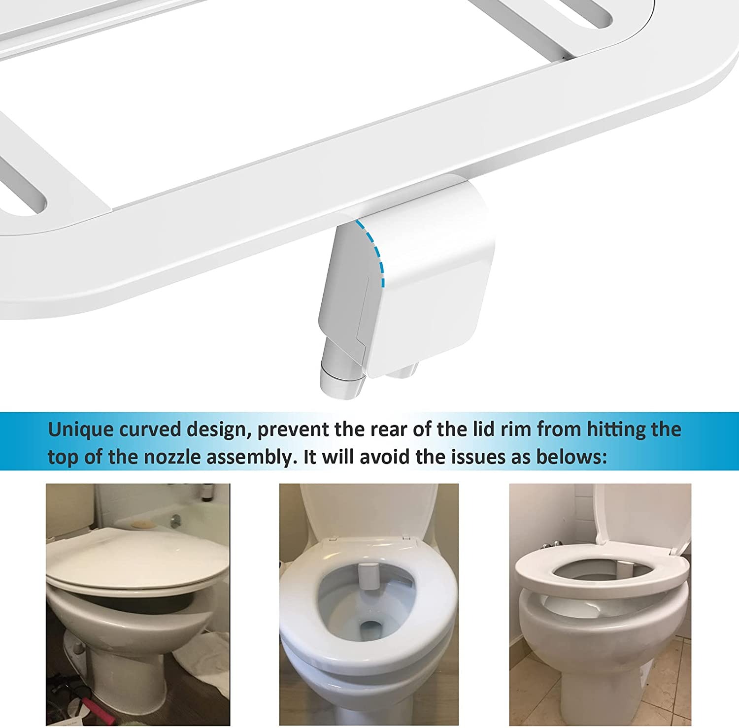 Bidet pour Toilettes Intelligent à Double Buse Fixation Ultra-Mince Autonettoyant - ملحق شطاف المرحاض الذكي بنظام الرش المزدوج 10