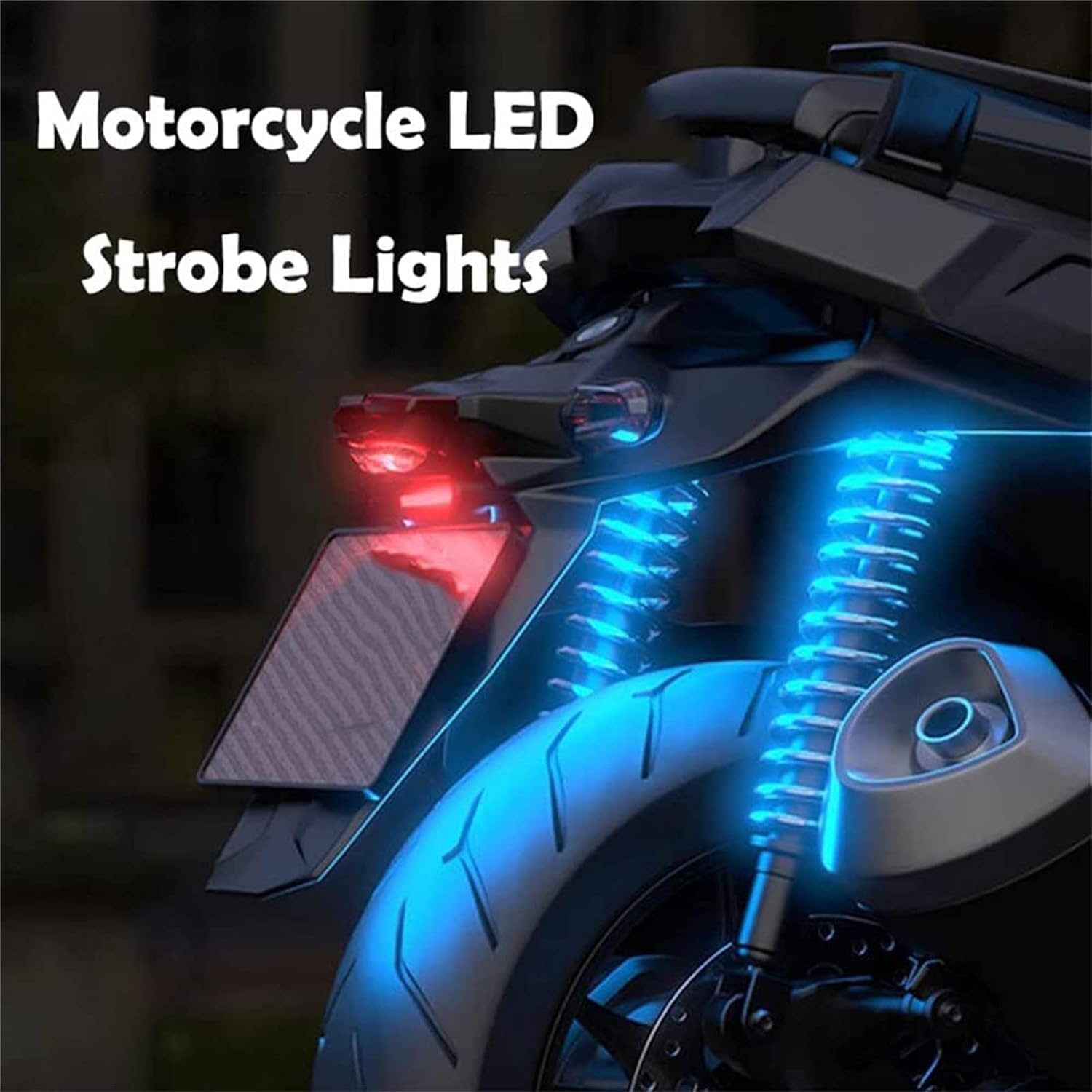 Mini Lumières LED Flash Anti-Collision avec Télécommande sans Fil 30 Modes 2Pcs - أضواء فلاش مع ريموت كنترول لاسلكي لسائقي الدراجات - 2