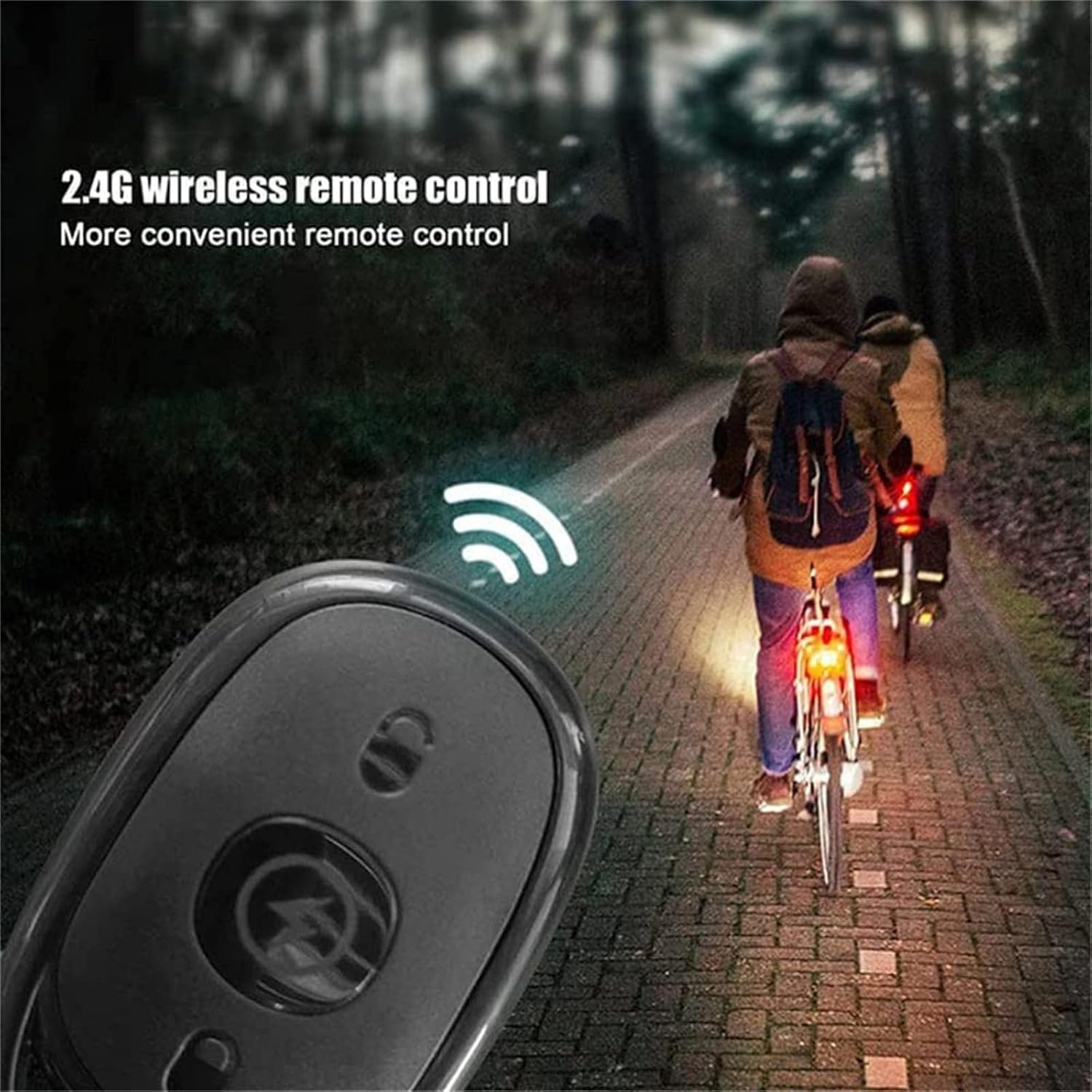 Mini Lumières LED Flash Anti-Collision avec Télécommande sans Fil 30 Modes 2Pcs - أضواء فلاش مع ريموت كنترول لاسلكي لسائقي الدراجات - 7