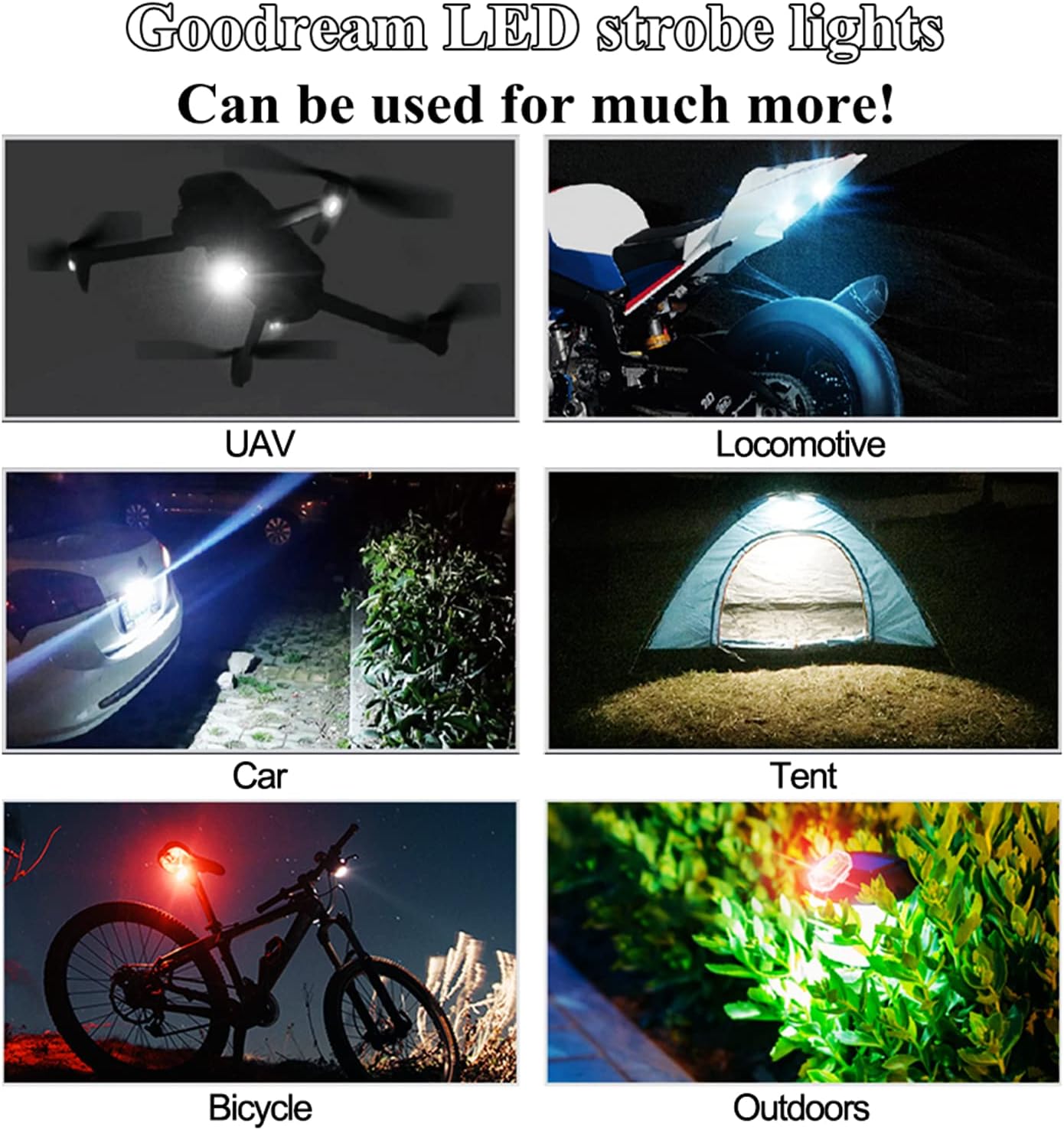 Mini Lumières LED Flash Anti-Collision avec Télécommande sans Fil 30 Modes 2Pcs - أضواء فلاش مع ريموت كنترول لاسلكي لسائقي الدراجات 13