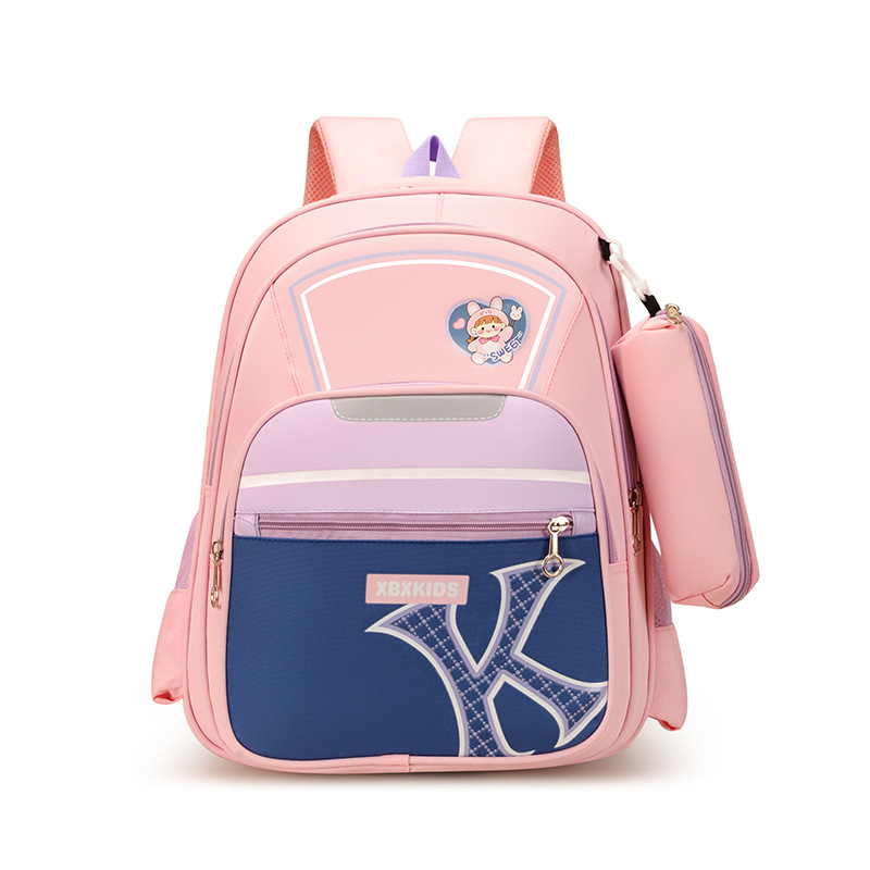 Sac à dos Scolaire pour enfants IKOZDS Orthopédique et Confortable Rose et Bleu - محفظة مدرسية للأطفال 1