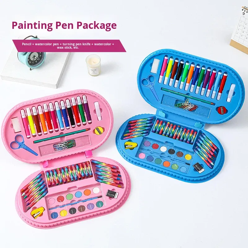 Kit d'Art Super Mega 75 Pièces pour Enfants avec Mallette de Rangement - علبة أدوات الرسم والتلوين الفاخرة للأطفال 75 قطعة مع حقيبة - 7