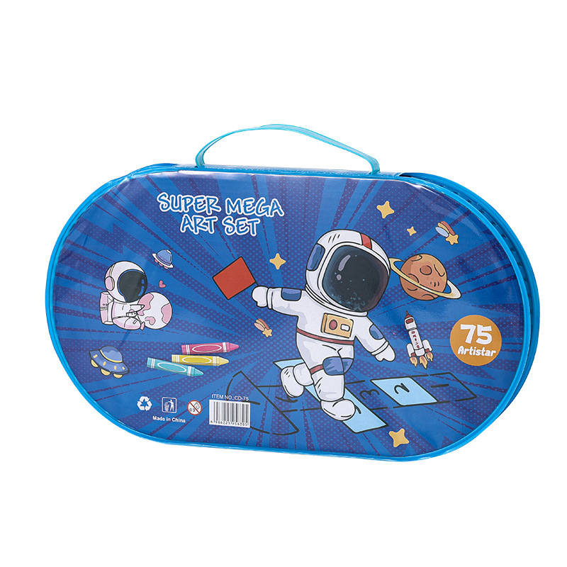 Kit d'Art Super Mega 75 Pièces pour Enfants avec Mallette de Rangement - علبة أدوات الرسم والتلوين الفاخرة للأطفال 75 قطعة مع حقيبة 5
