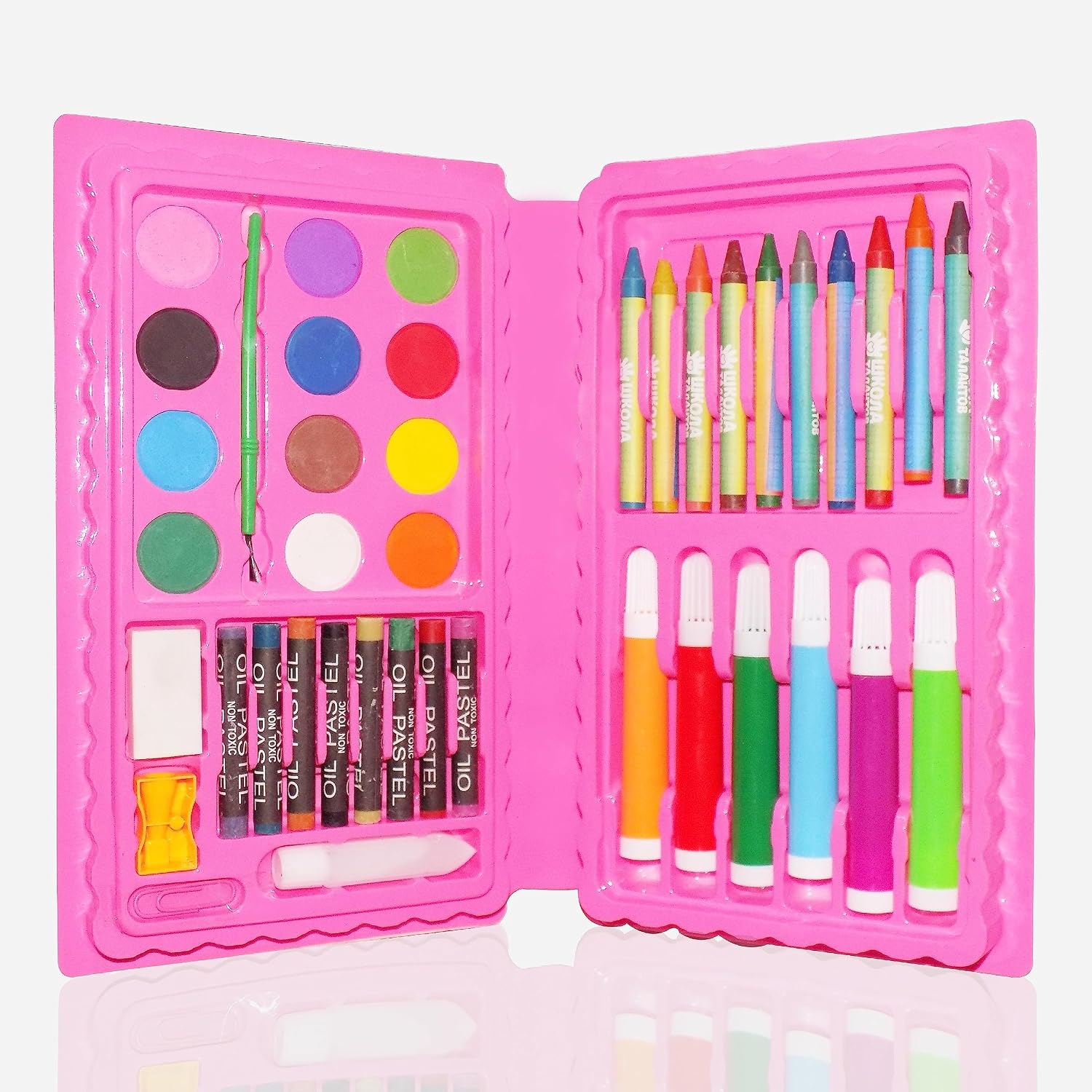 Kit d'Art Complet Peinture pour Enfants 42Pcs - علبة أدوات الرسم والتلوين الشاملة للأطفال مع حقيبة محمولة - 7