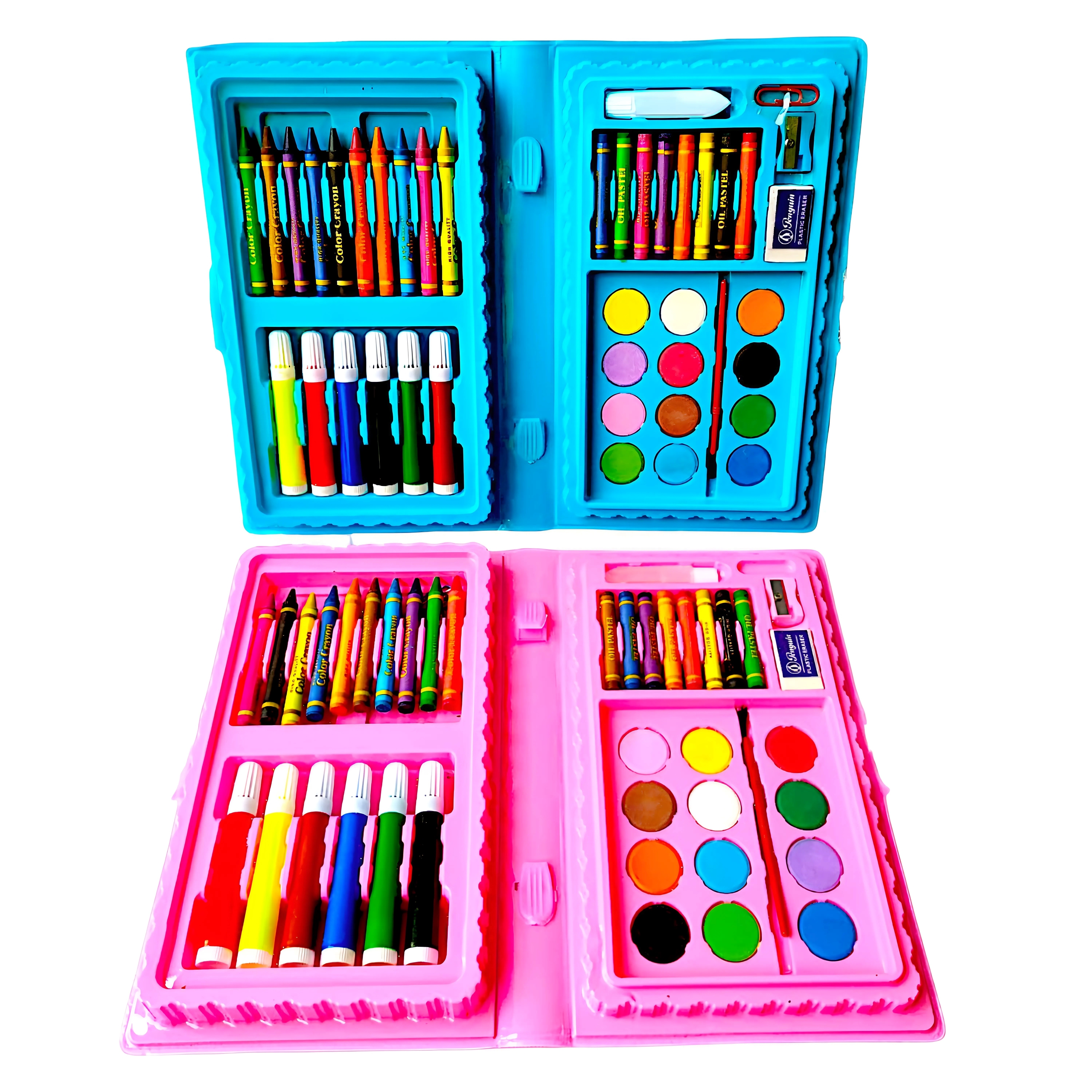 Kit d'Art Complet Peinture pour Enfants 42Pcs - علبة أدوات الرسم والتلوين الشاملة للأطفال مع حقيبة محمولة - 9