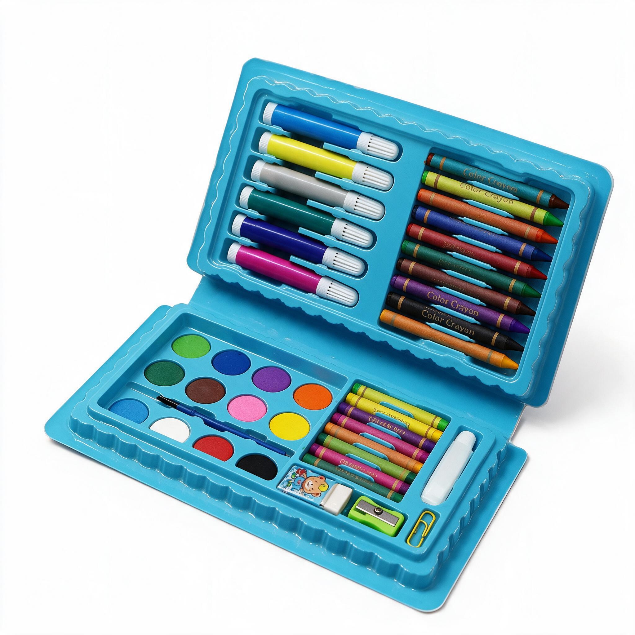 Kit d'Art Complet Peinture pour Enfants 42Pcs - علبة أدوات الرسم والتلوين الشاملة للأطفال مع حقيبة محمولة - 11