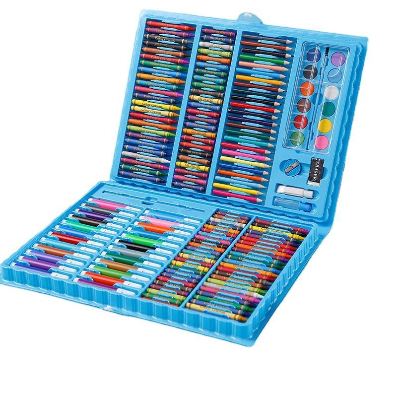 Kit d'Art et Coloriage Complet 178 Pièces de Dessin pour Enfants et Artistes - علبة أدوات الرسم والتلوين الشاملة الفاخرة للأطفال والمبتدئين 10