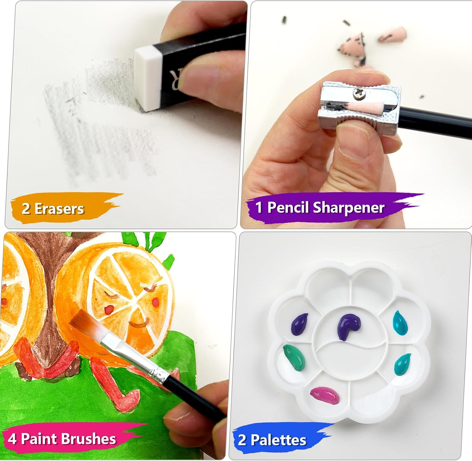 Coffret d'Art Deluxe 144 Pièces avec Mallette Portable - علبة أدوات الرسم والتلوين الفاخرة 144 قطعة داخل حقيبة 3