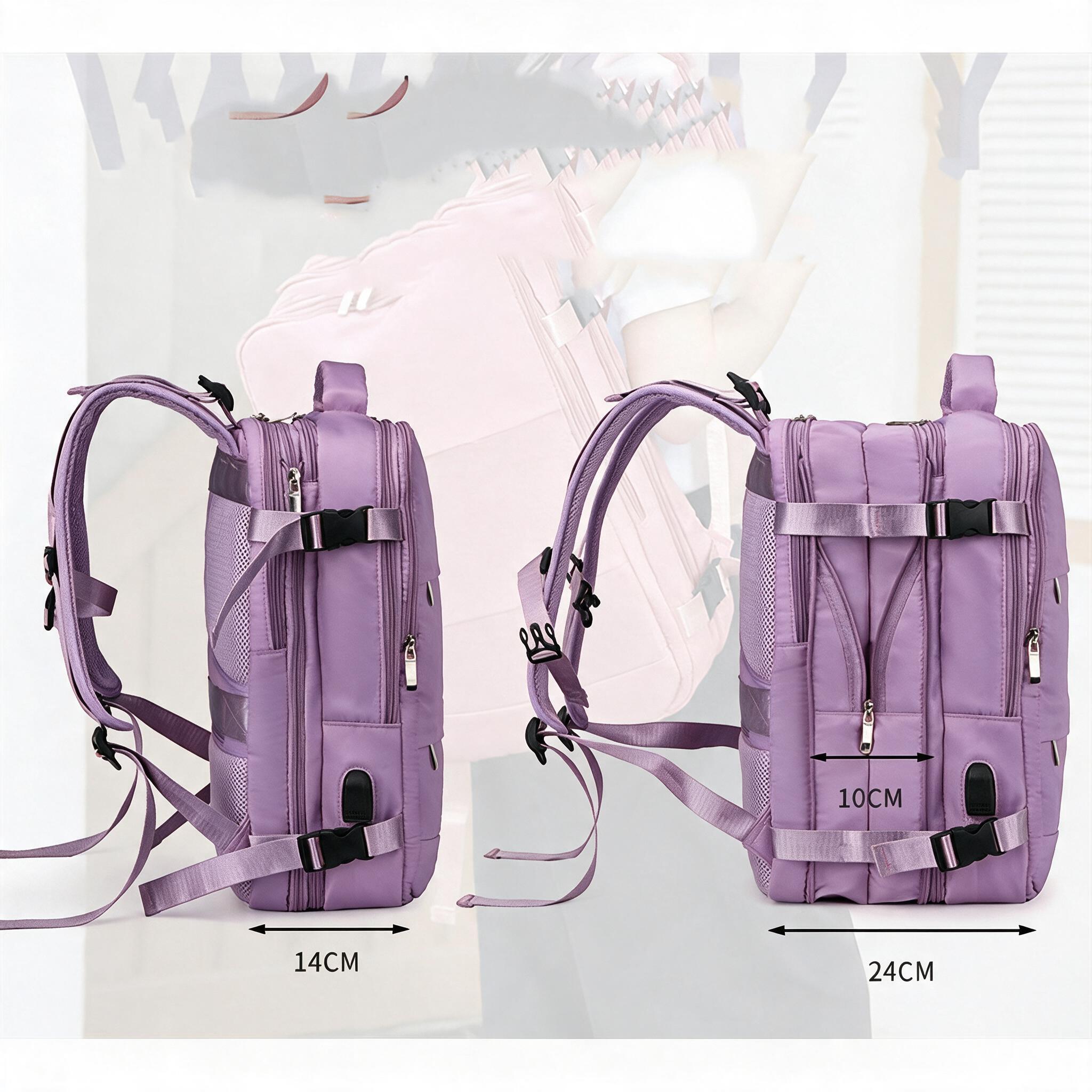 Sac à dos de voyage grande capacité avec plusieurs compartiments extensible L-263 - حقيبة سفر قابلة للتمدد 8