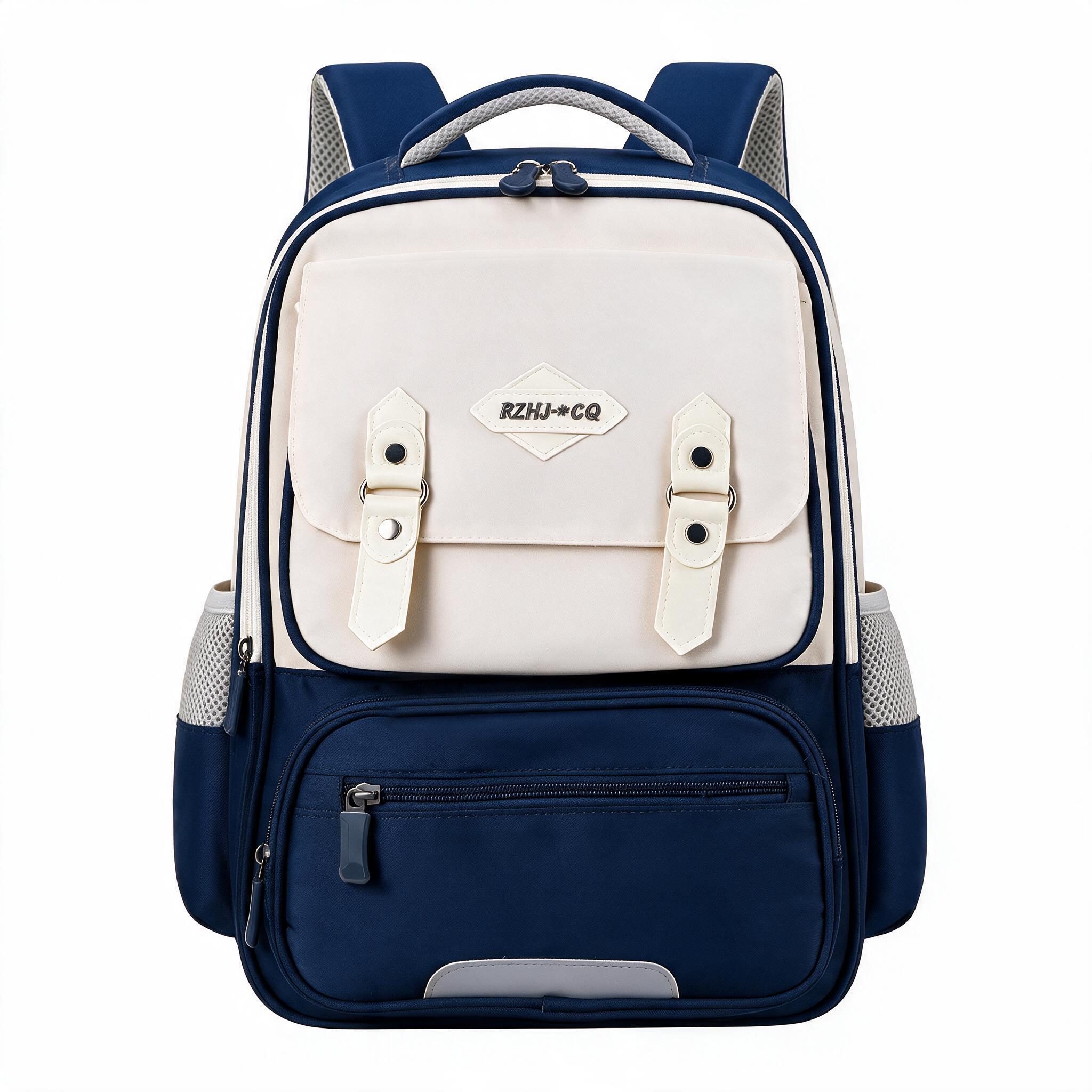 Sac à Dos Scolaire Style Kawaii Grand Volume Tissu Imperméable Bleu Nuit SACKDS38BLN - حقيبة مدرسية بتصميم كاوايي