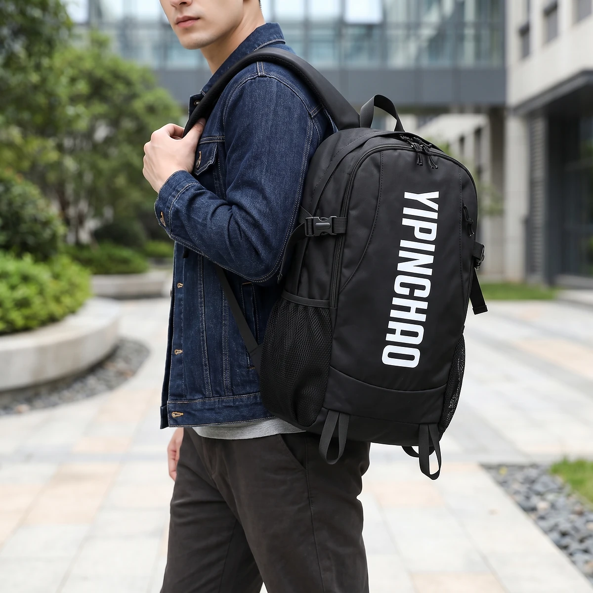 Sac à Dos Multifonction Grande Capacité Imperméable et Durable YIPINCHAO Noir - حقيبة ظهر متعددة الاستخدامات مقاومة للماء ومتينة 3