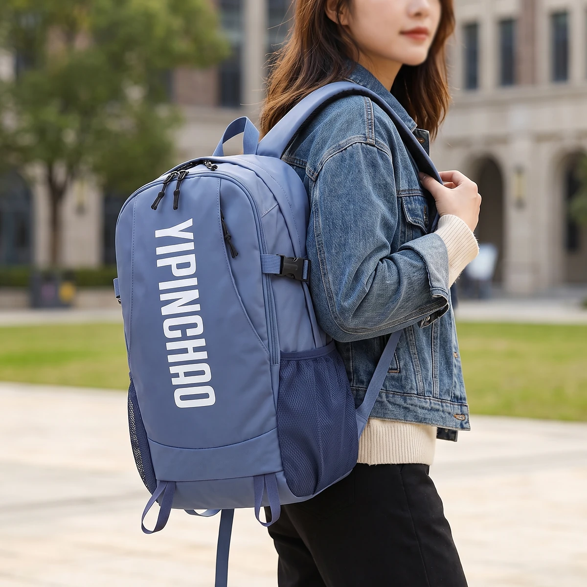 Sac à Dos Multifonction Grande Capacité Imperméable et Durable YIPINCHAO Bleu- حقيبة ظهر متعددة الاستخدامات مقاومة للماء ومتينة 3
