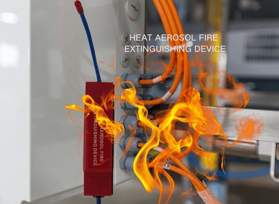 Extincteur Aérosol Automatique pour Armoires Électriques Activation Thermique 10G - جهاز إطفاء الحريق الهوائي الأوتوماتيكي للخزانات الكهربائية - 2
