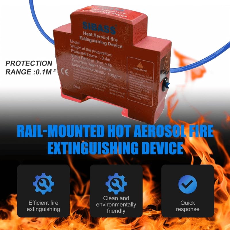Extincteur Aérosol Automatique pour Armoires Électriques Activation Thermique 10G - جهاز إطفاء الحريق الهوائي الأوتوماتيكي للخزانات الكهربائية - 7