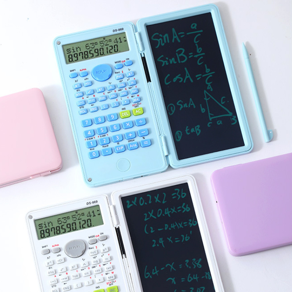 Calculatrice Scientifique 2en1 (240 Fonctions) avec Tapis d'Écriture LCD 6P et Stylet Intégré - حاسبة علمية متطورة 2 في 1 مع لوح كتابة وملاحظات - 7