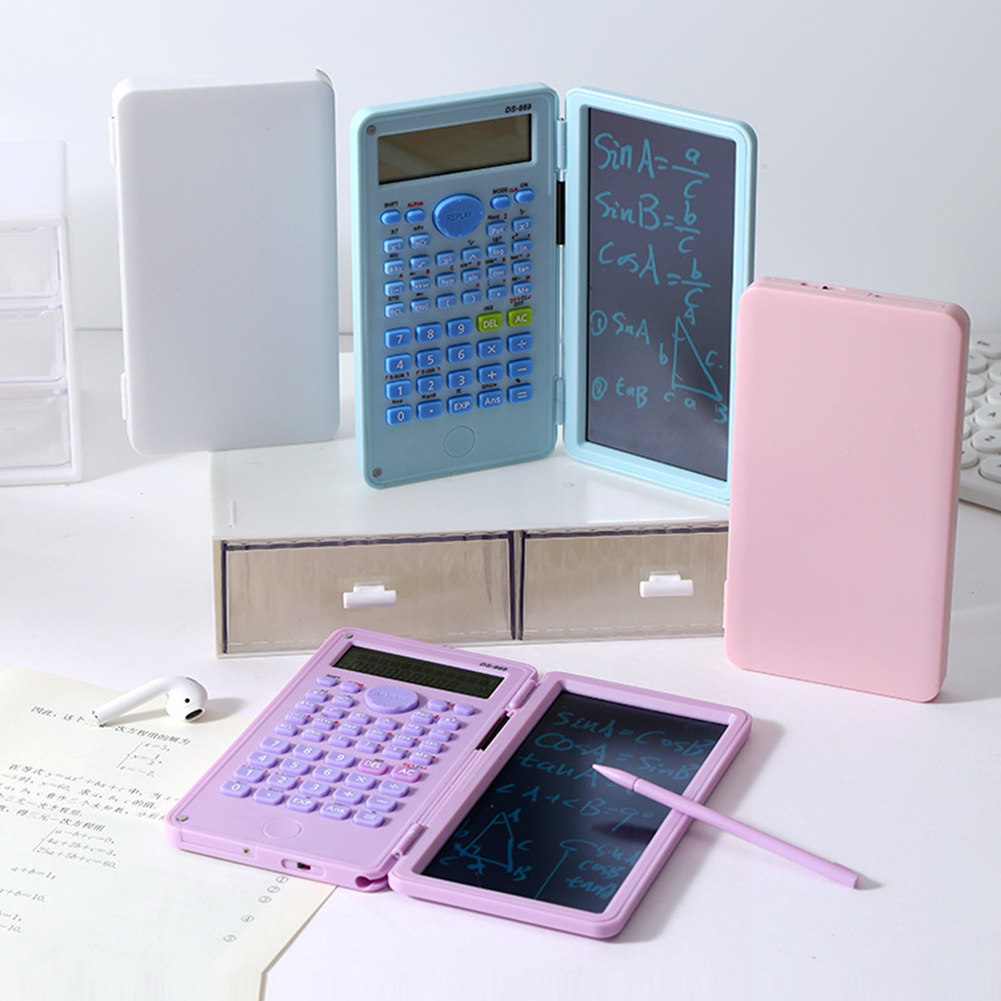 Calculatrice Scientifique 2en1 (240 Fonctions) avec Tapis d'Écriture LCD 6P et Stylet Intégré - حاسبة علمية متطورة 2 في 1 مع لوح كتابة وملاحظات 10