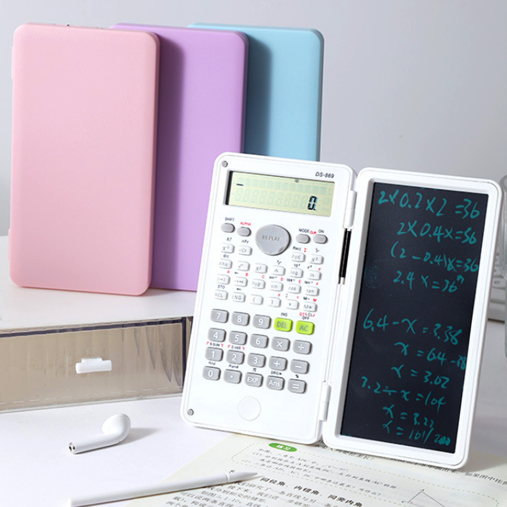 Calculatrice Scientifique 2en1 (240 Fonctions) avec Tapis d'Écriture LCD 6P et Stylet Intégré - حاسبة علمية متطورة 2 في 1 مع لوح كتابة وملاحظات 11