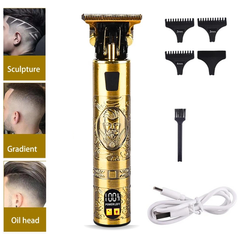 Tondeuse à cheveux professionnelle Zéro absolu , Dégradé , Low fade , Style vintage avec affichage LCD - 4
