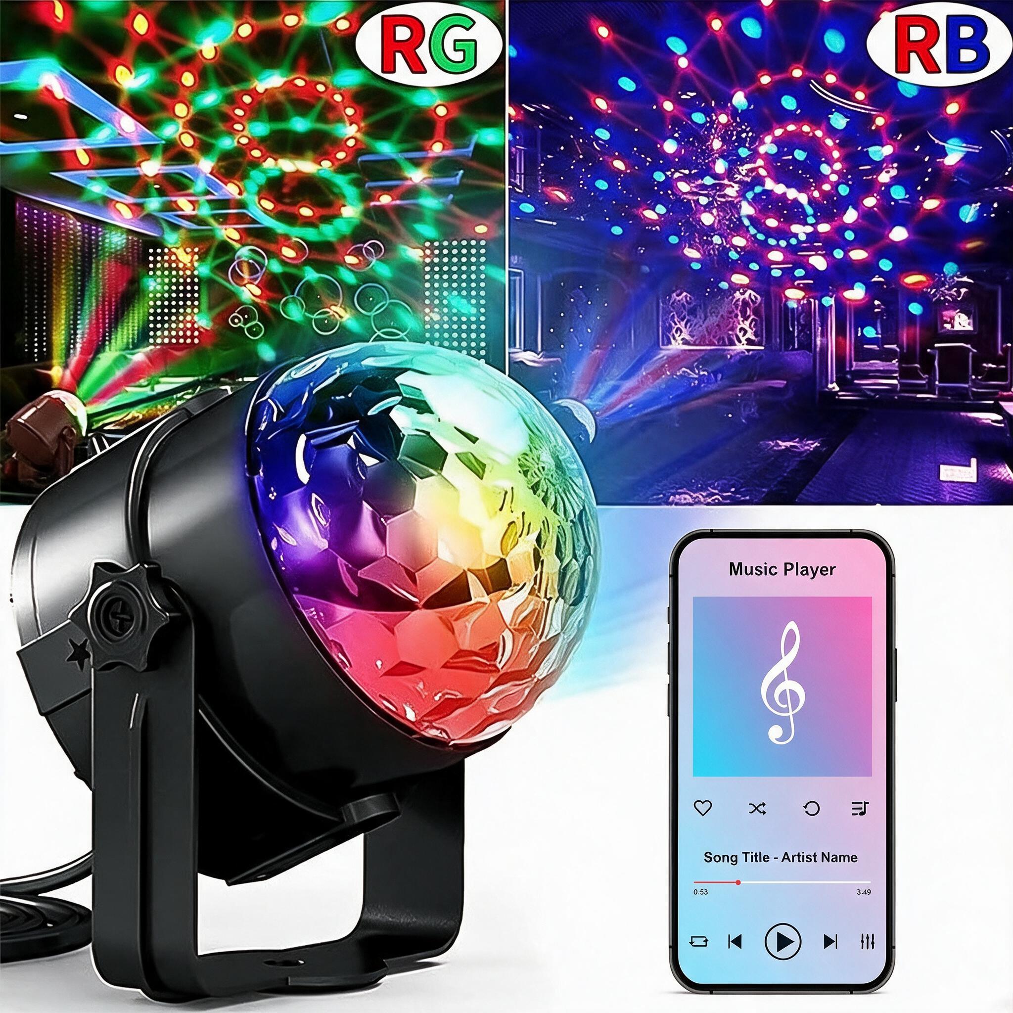 Projecteur LED Effet Vague d'Eau et Music Bluetooth LT-910LED - مصباح إسقاط إضاءة المائية مع مكبر صوت بلوتوث 2