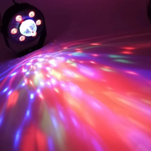 Projecteur jeux de lumiere RGB Laser rotatif 6en1 effets Stroboscope - 1
