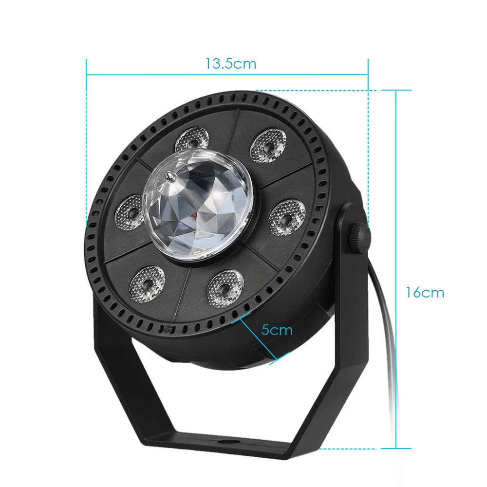 Projecteur jeux de lumiere RGB Laser rotatif 6en1 effets Stroboscope - 2