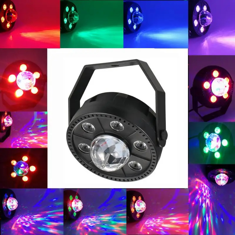 Projecteur jeux de lumiere RGB Laser rotatif 6en1 effets Stroboscope - 5