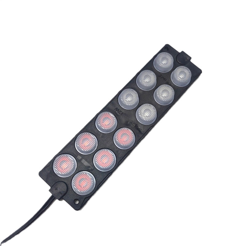 Feux stroboscopiques 12LED 12-24V 2 Couleur pour Véhicules et Camions 1Pcs - شريط إضاءة تحذيري مدمج للسيارات والشاحنات 5