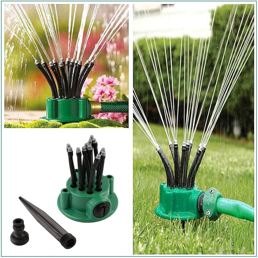 Arroseur de Jardin Rotatif 360 dégrée Multidirectionnel 12 Tuyaux Flexibles - رشاش مياه حدائق متعدد الاتجاهات 360 درجة بـ 12 خرطوم مرن - 4
