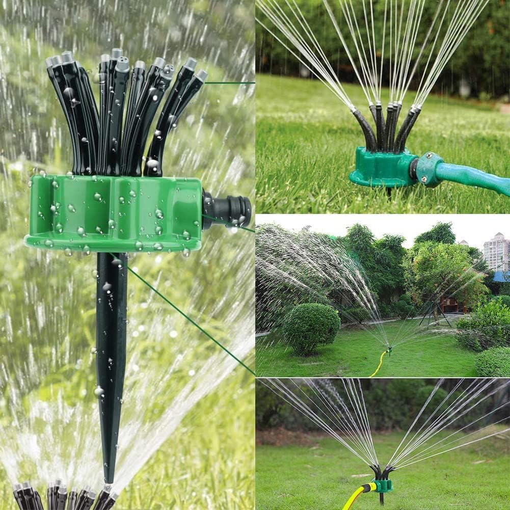 Arroseur de Jardin Rotatif 360 dégrée Multidirectionnel 12 Tuyaux Flexibles - رشاش مياه حدائق متعدد الاتجاهات 360 درجة بـ 12 خرطوم مرن - 7