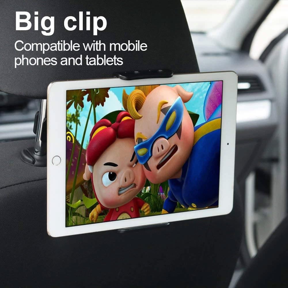 Support de Voiture pour Appui-Tête Tablettes et Smartphones avec Accès Chargeur - حامل هاتف وتابلت لمقعد السيارة الخلفي قابل للدوران 360 درجة - 8