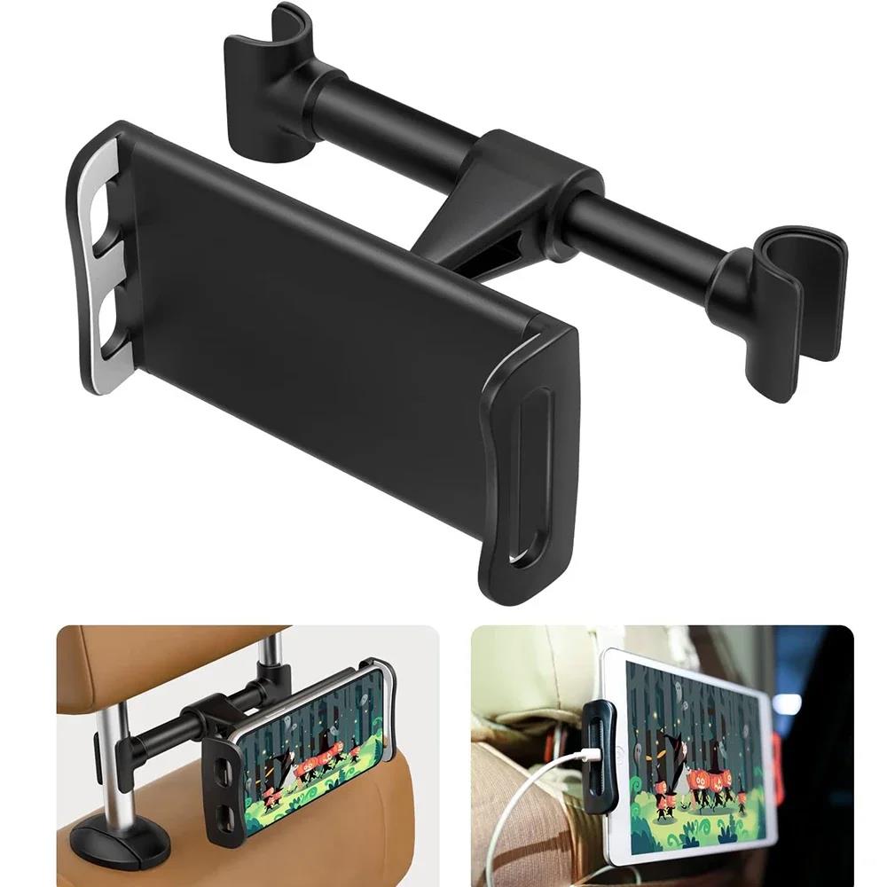 Support de Voiture pour Appui-Tête Tablettes et Smartphones avec Accès Chargeur - حامل هاتف وتابلت لمقعد السيارة الخلفي قابل للدوران 360 درجة 2