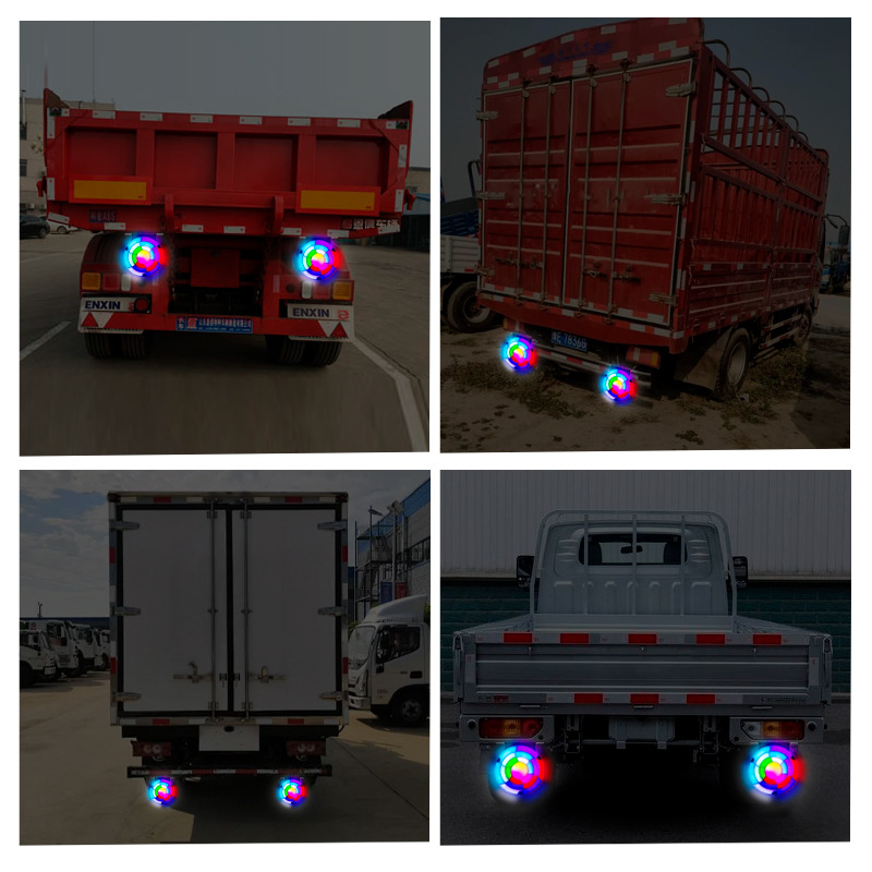 Feux Arrière LED RGB Séquentiels pour Camion 12V/24V 2 pcs Rainbow - مصابيح خلفية تحذيرية للشاحنات ملونة (قطعتين) 9