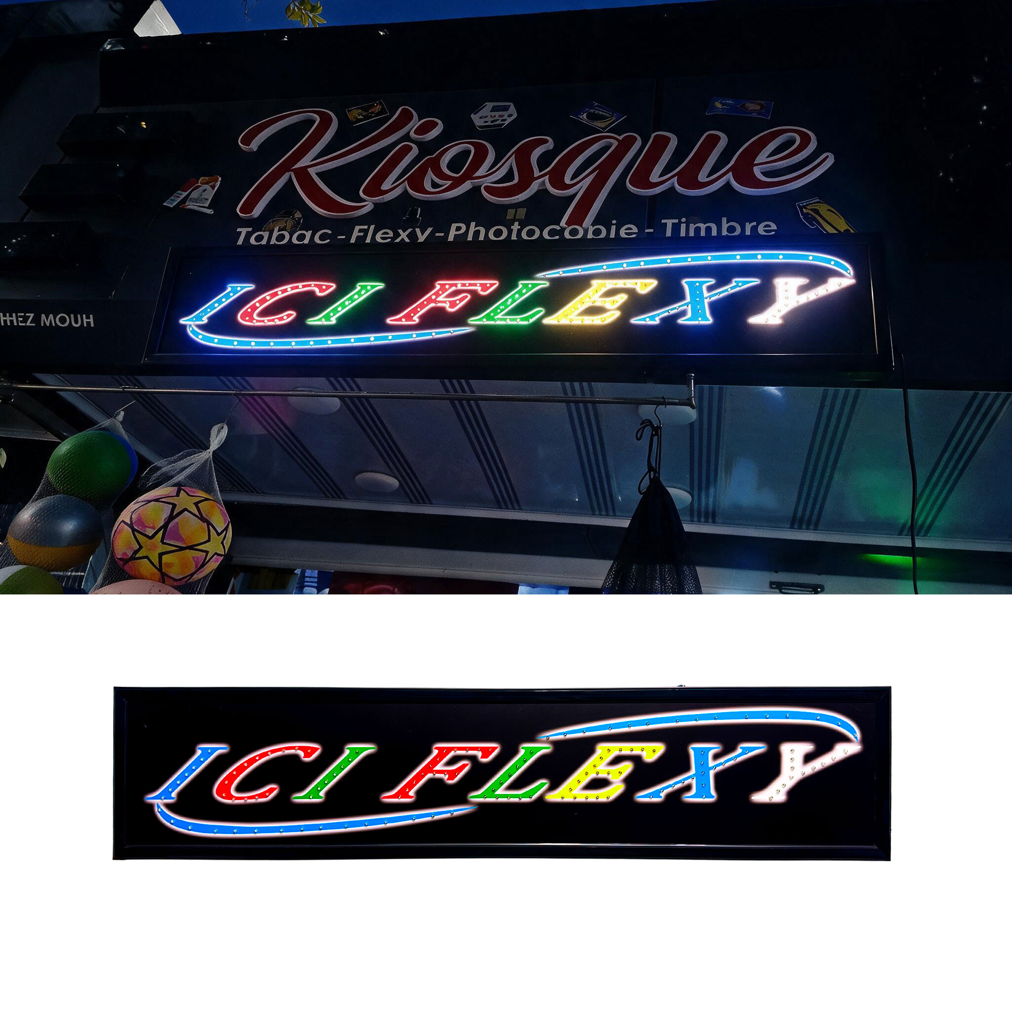 Plaque de Signalisation LED Multicolore Flexy Large V2- لوحة إشهارية ضوئية 3