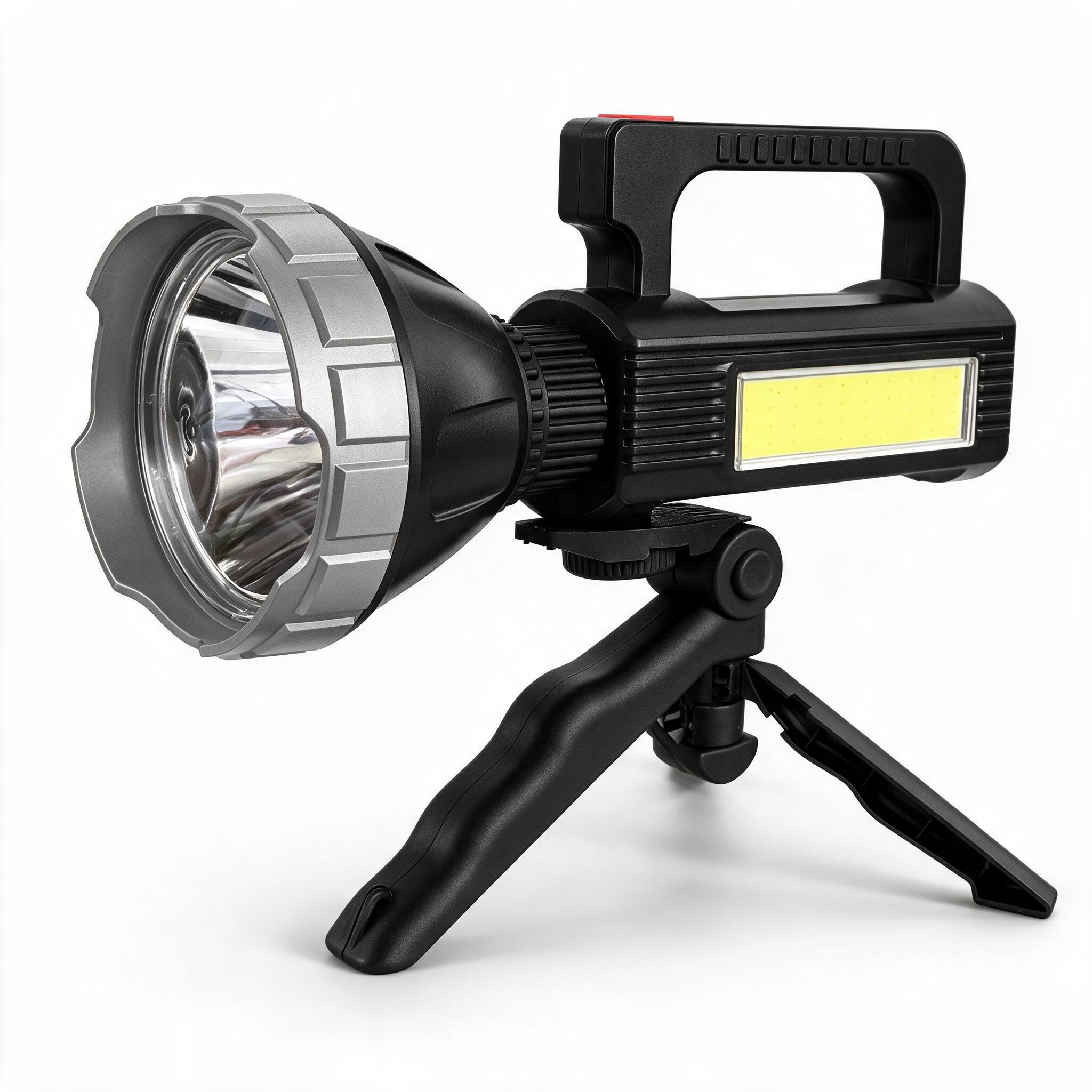 Projecteur LED Rechargeable Multifonction MM-7788 Panneau Solaire, Powerbank et Trépied - مصباح كشاف يدوي متعدد الوظائف مع شحن بالطاقة الشمسية وبنك طاقة - 4