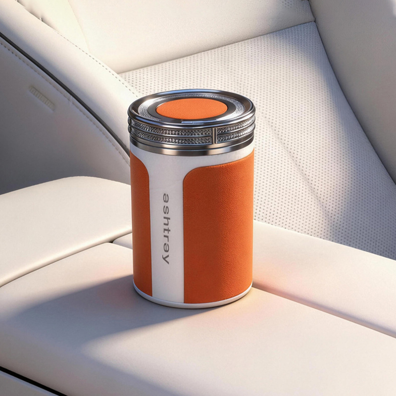 Cen-drier de Voiture de Luxe avec Doublure en Céramique et Lumière LED - منفضة سج-ائر فاخرة للسيارة ببطانة سيراميك وإضاءة 6