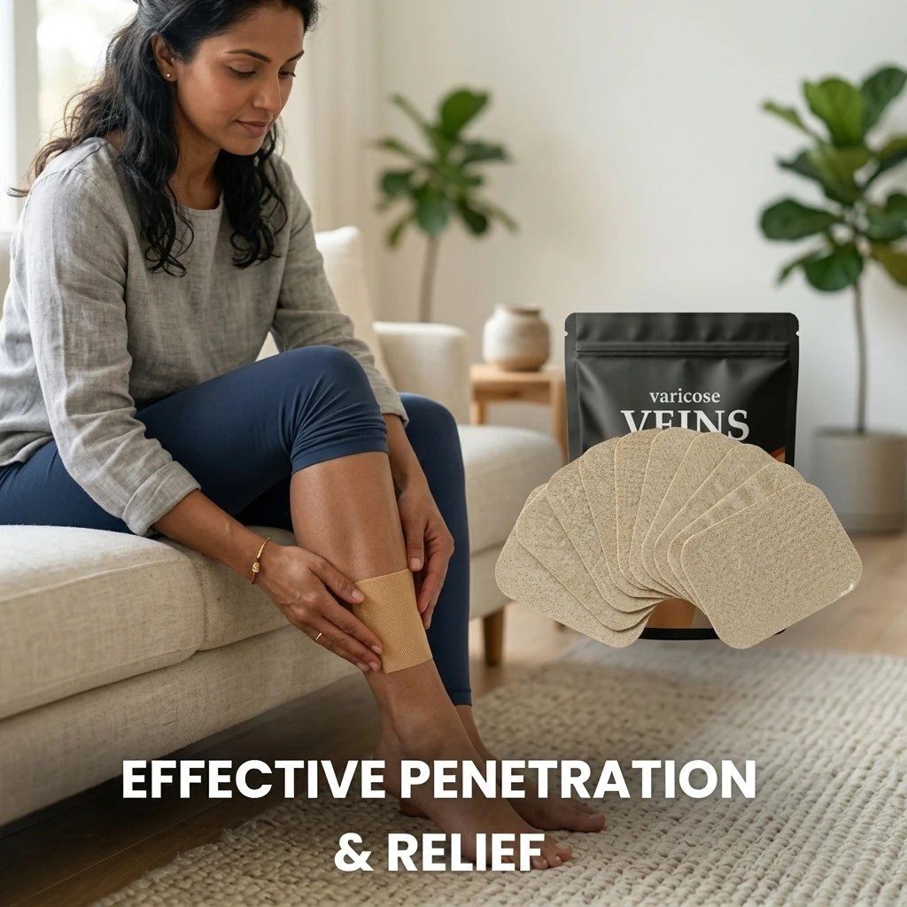 Patchs Herbales Anti-Varices Soulagement Douleur, Amélioration Circulation 12Pcs - لاصقات الأعشاب الطبيعية لعلاج الدوالي والدورة الدموية - 10