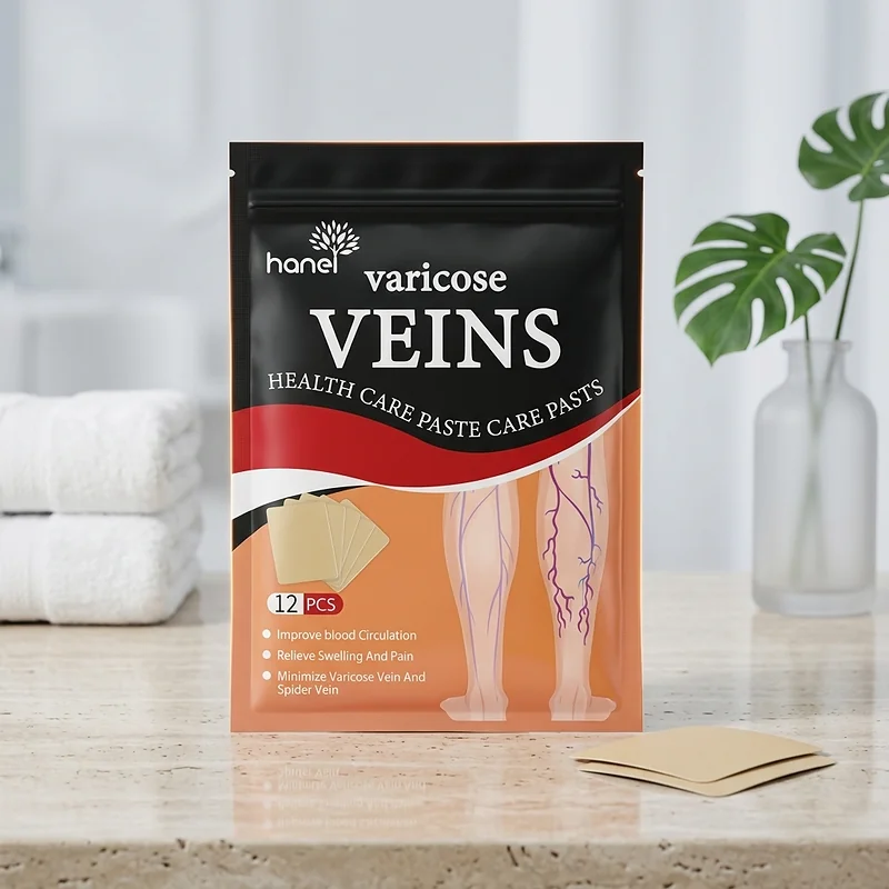Patchs Herbales Anti-Varices Soulagement Douleur, Amélioration Circulation 12Pcs - لاصقات الأعشاب الطبيعية لعلاج الدوالي والدورة الدموية 7