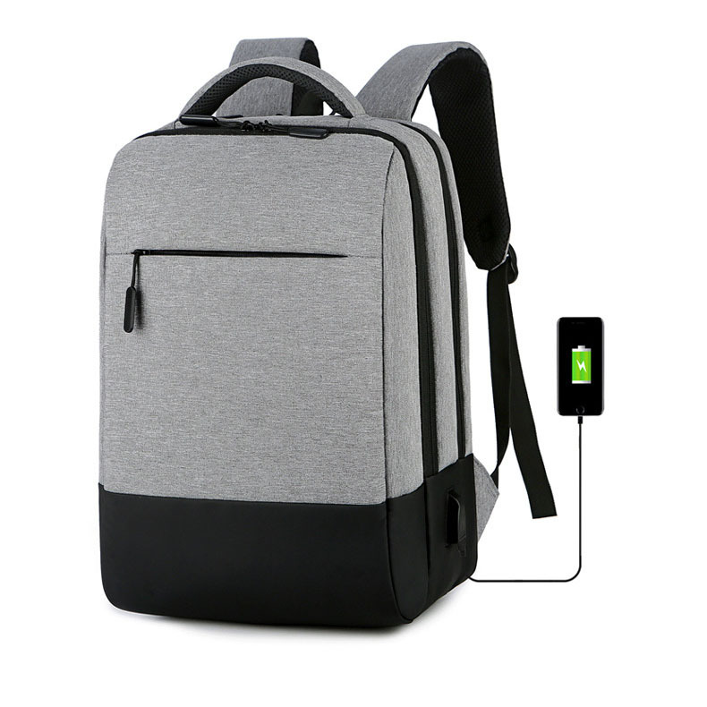 Sac à Dos Ordinateur Portable Multifonctionnel avec Port de Charge USB Grand Volume SACHM07GR - حقيبة ظهر متعددة الاستخدامات للكمبيوتر المحمول والعمل مع منفذ شحن 2