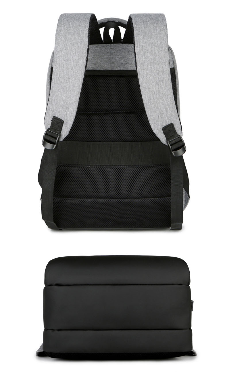 Sac à Dos Ordinateur Portable Multifonctionnel avec Port de Charge USB Grand Volume SACHM07GR - حقيبة ظهر متعددة الاستخدامات للكمبيوتر المحمول والعمل مع منفذ شحن 4